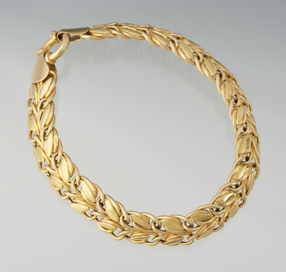 A Ladies' 14k Gold Bracelet , 09.02.11, Sold: $322