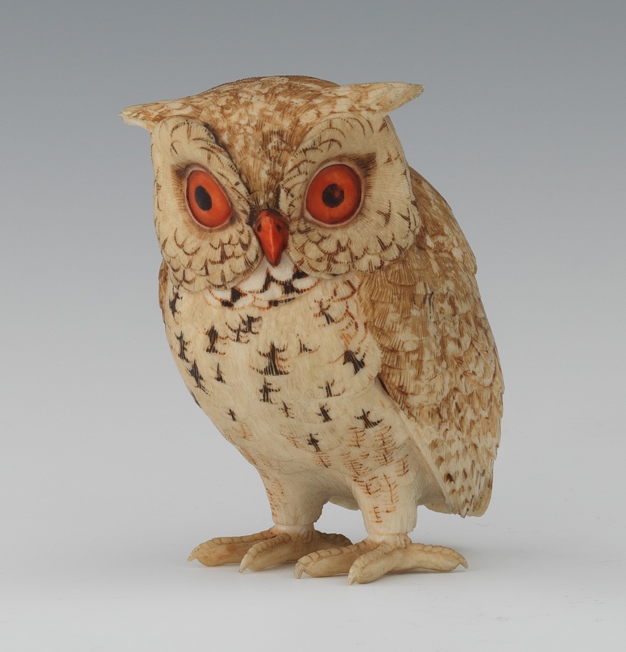 ivory owl figurine