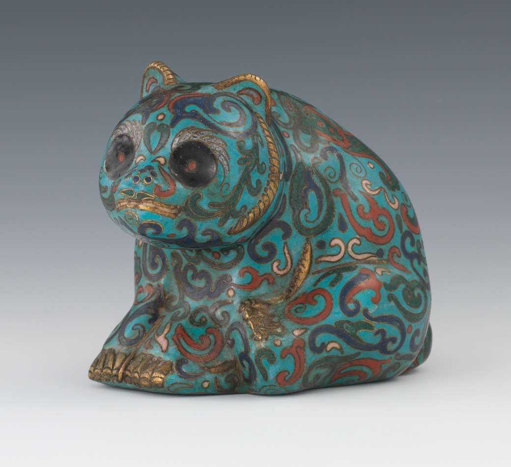 A Chinese Cloisonne Enamel Panda , 09.03.11, Sold 86.25