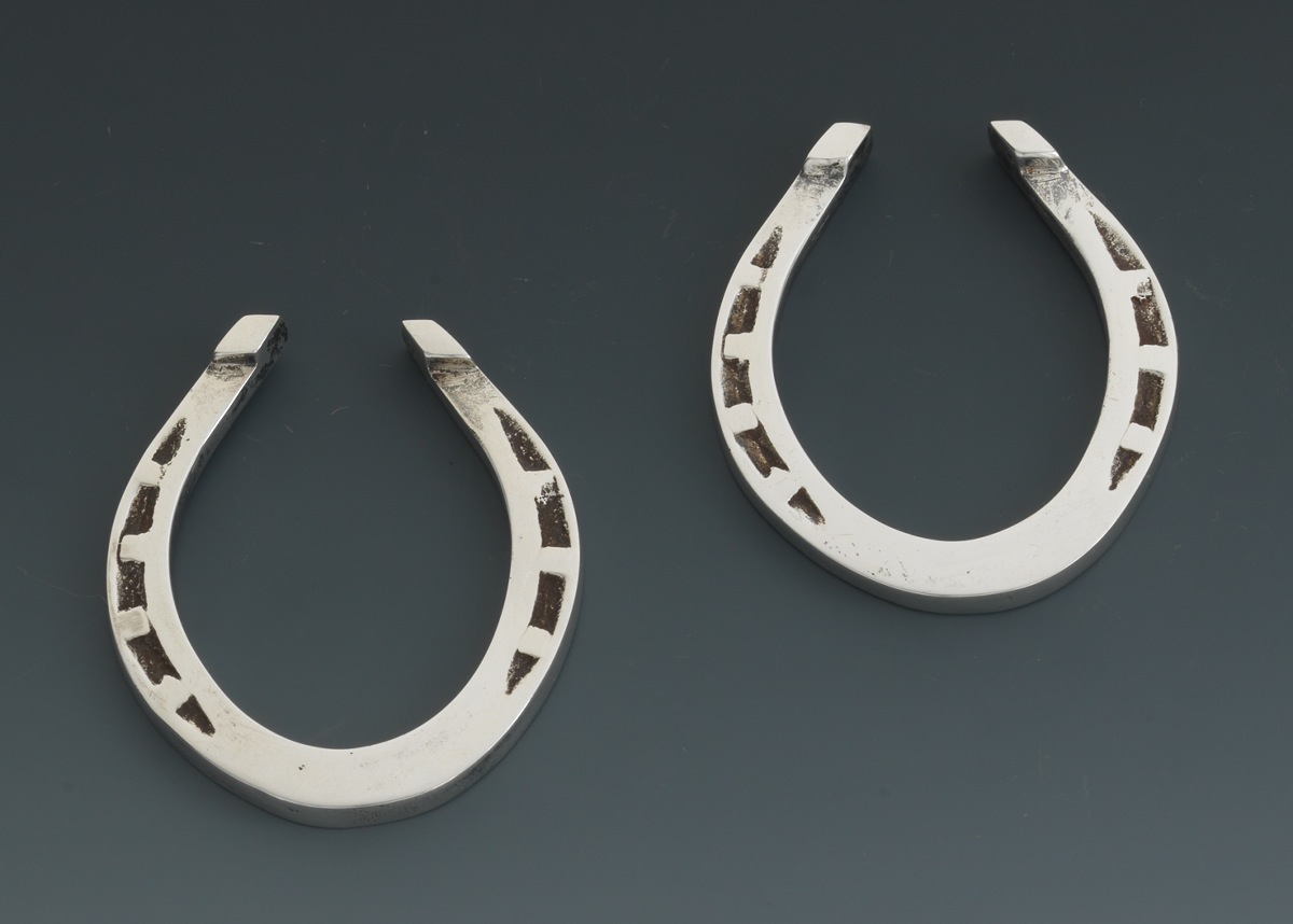 Boxed Sterling Silver Horseshoes by Harrison & Howson, Sheffield
