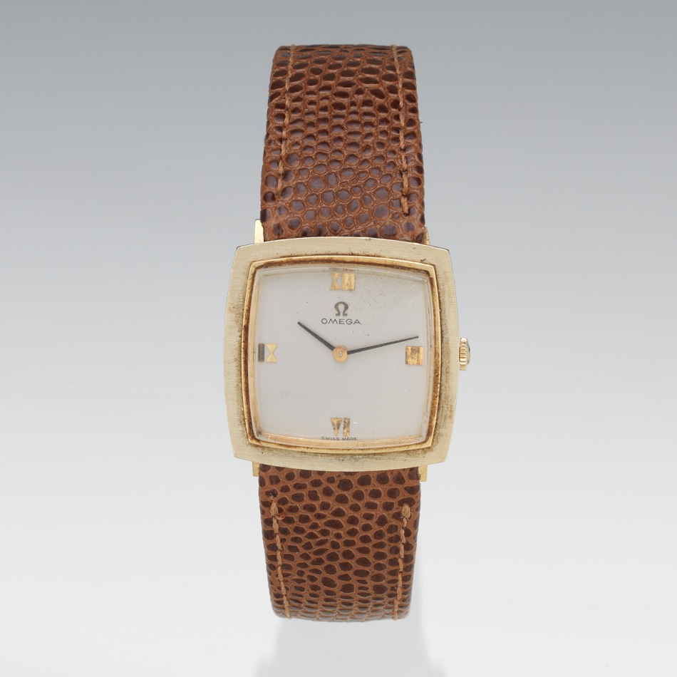 A Gentleman's Omega 14k Gold Watch , 02.10.12, Sold: $414