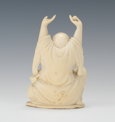 Carved Ivory Figure Buddha  05 24 12  Sold   276