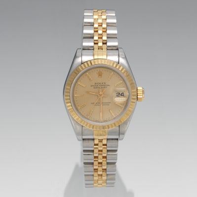 A Ladies' Rolex Two Tone Oyster 