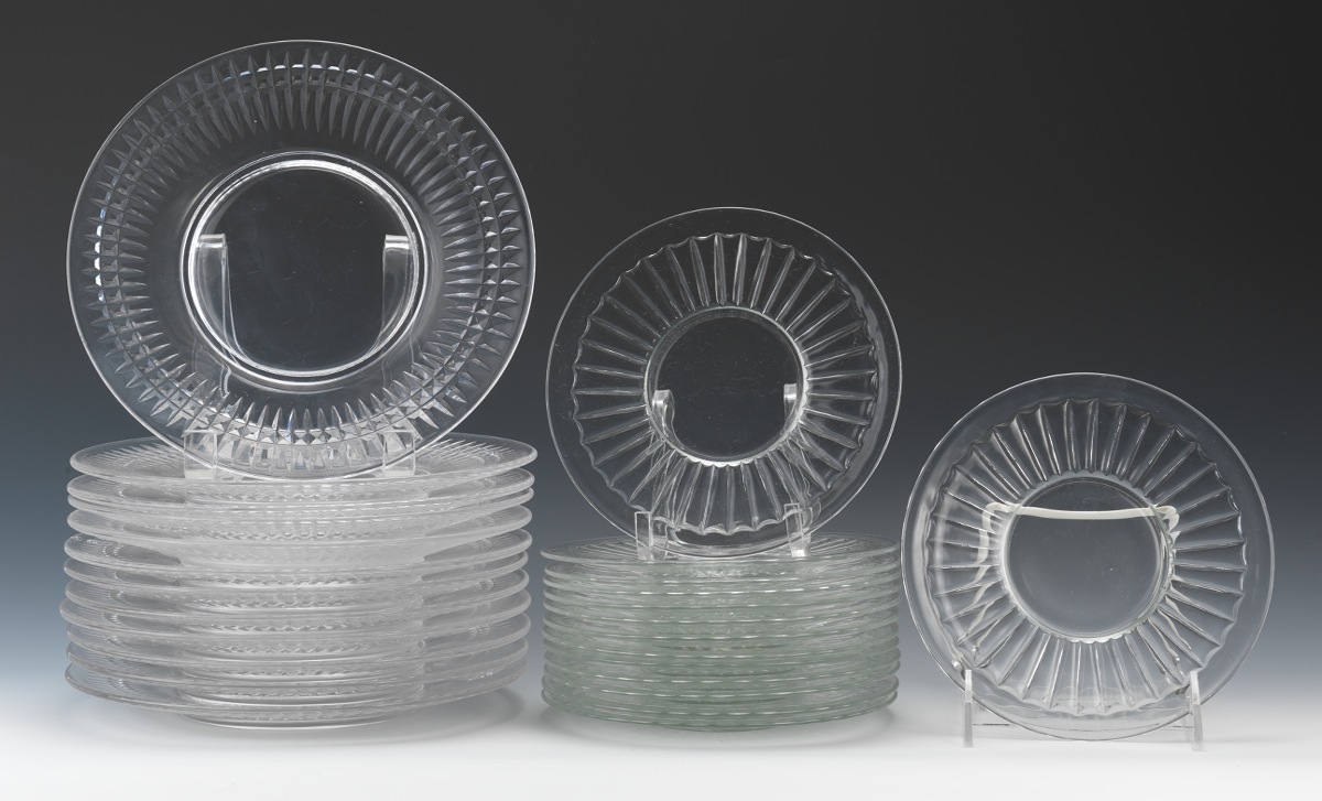 A Set of Clear Glass Plates, 05.24.12, Sold 51.75