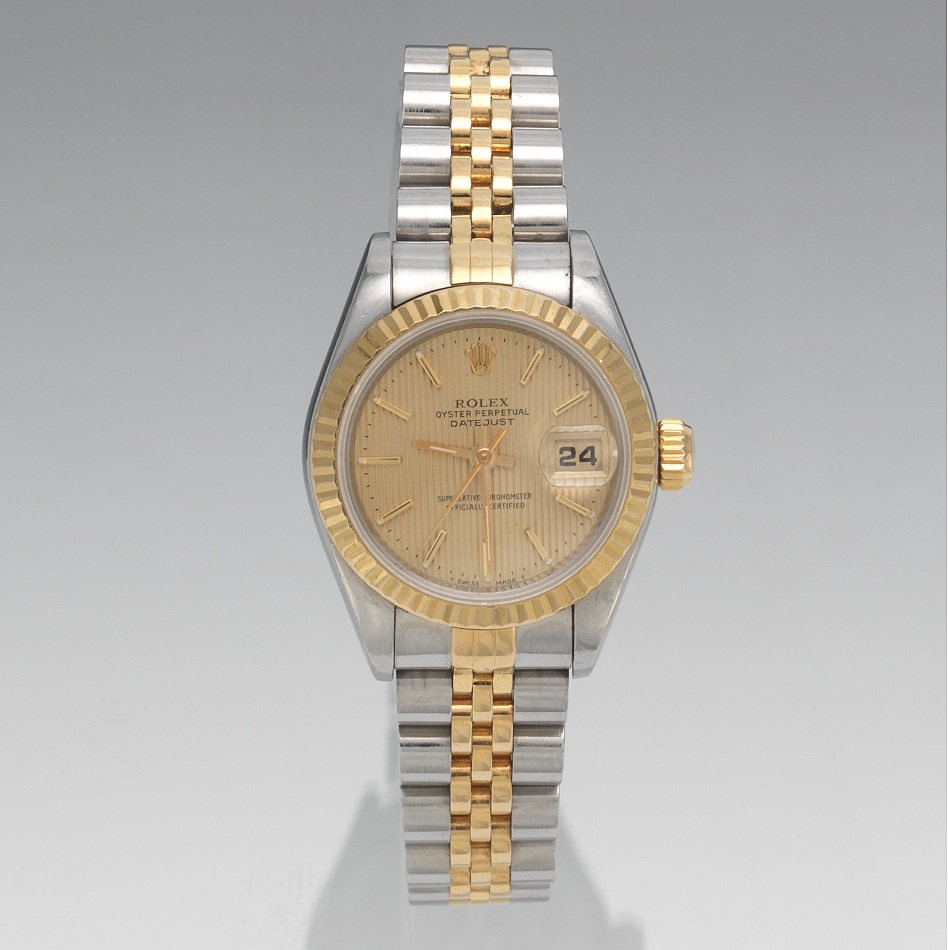rolex ladies two tone oyster perpetual