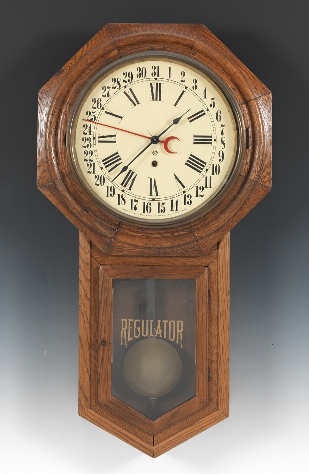 Ansonia School Clock with Calendar, 05.24.12, Sold 115