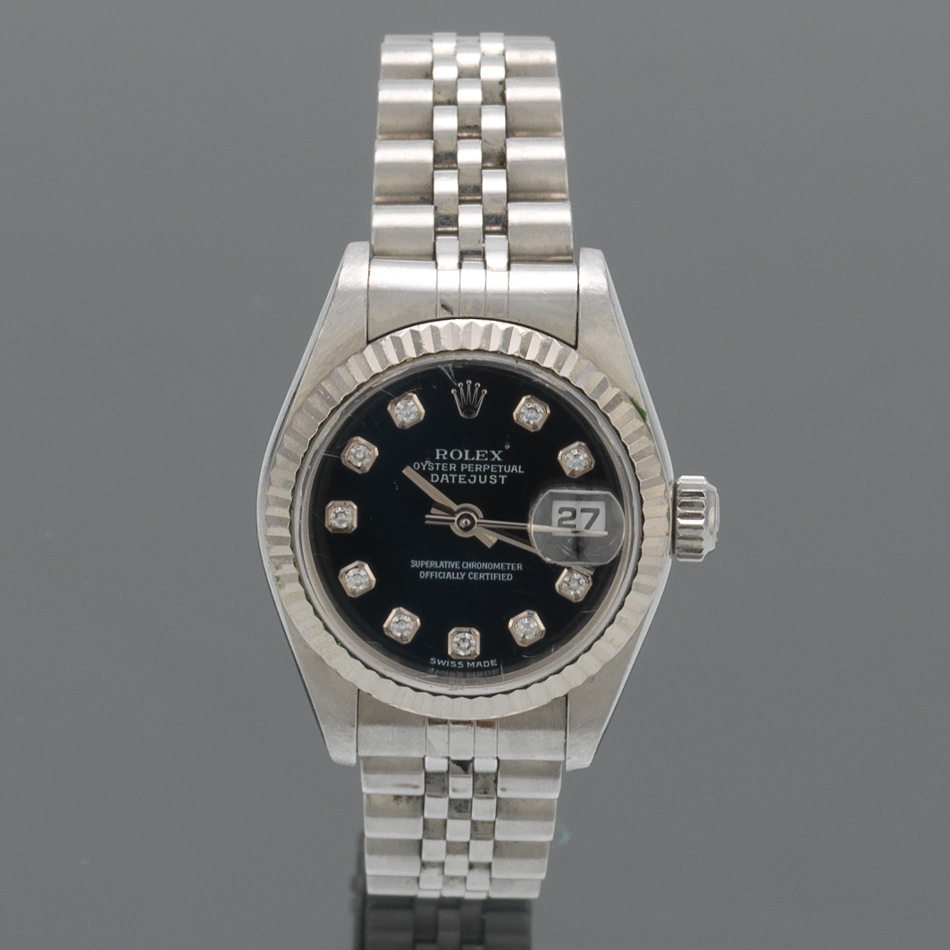 rolex oyster perpetual datejust superlative chronometer officially certified diamond