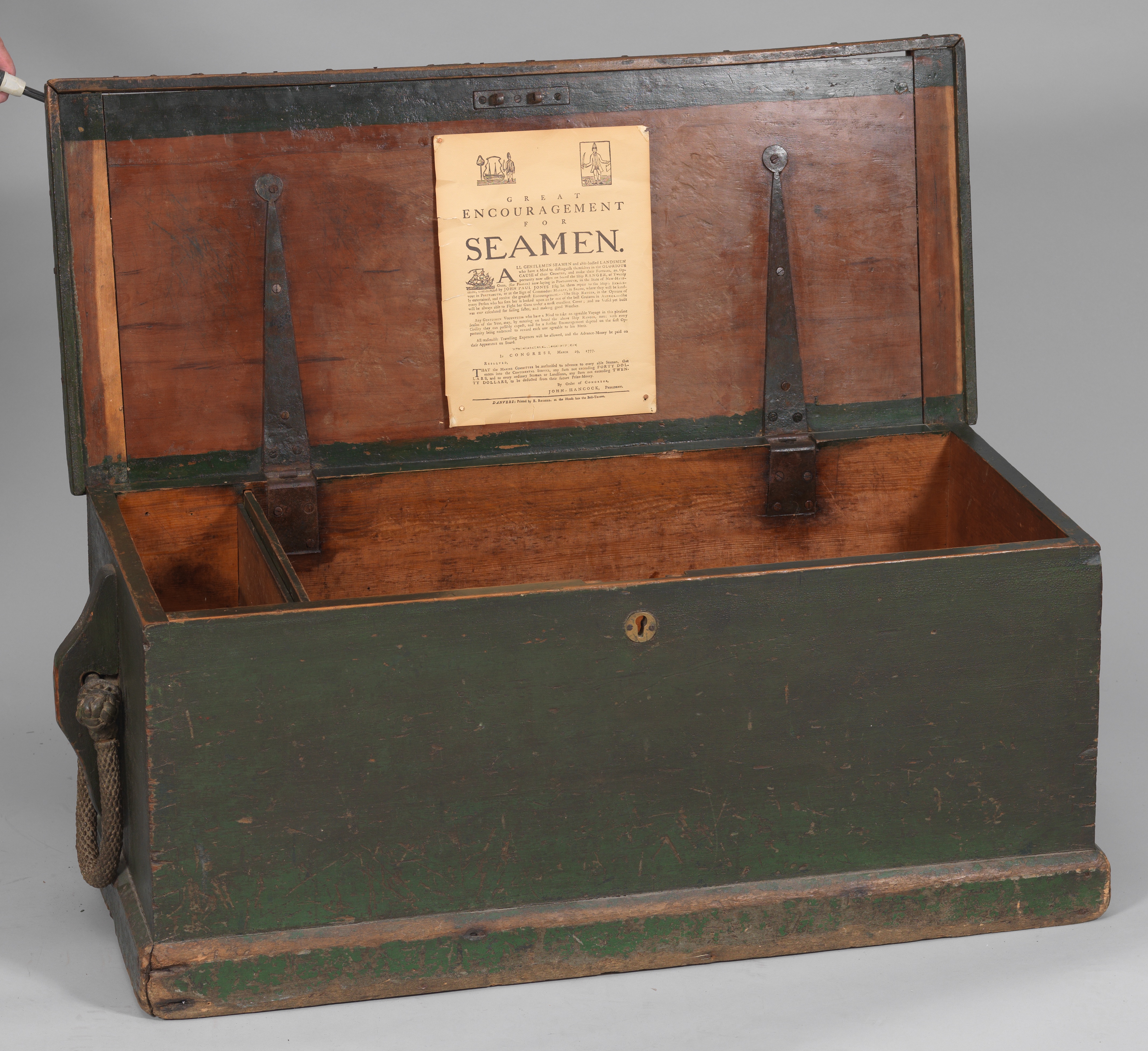 High Resolution Image For A Rare Early Sea Chest Circa 1790 1820