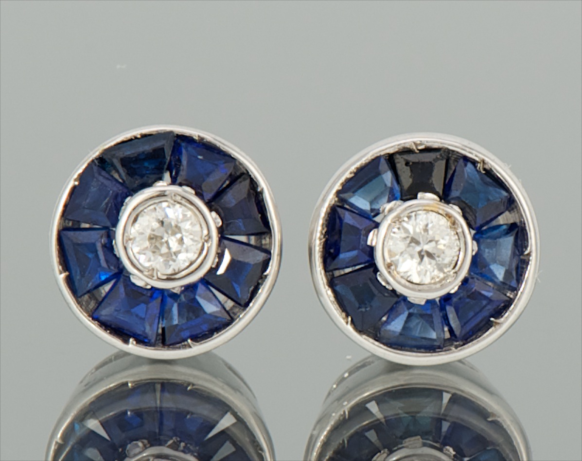 sapphire and diamond earrings sapphire and diamond earrings