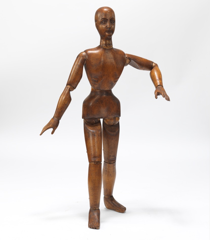 A Large Articulated Wood Artist's Figure, 10.18.12, Sold: $2771.5