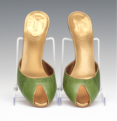 gucci mules with snake