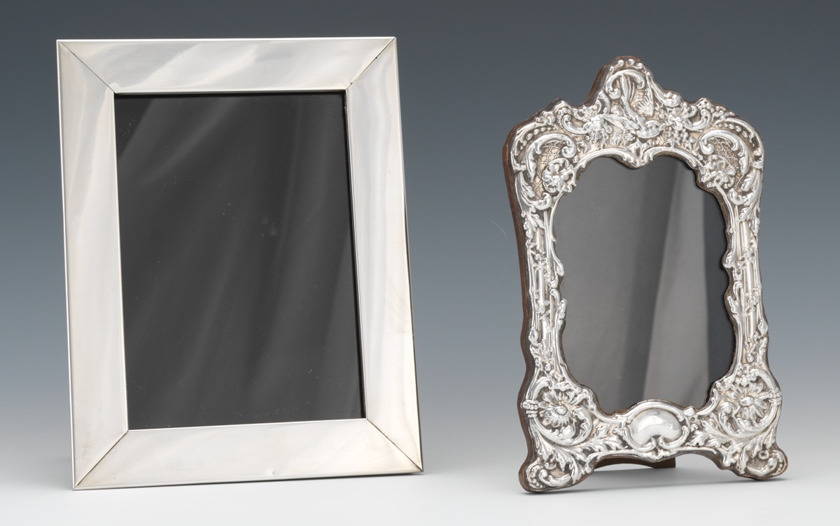 Two Sterling Silver Table Top Picture Frames, 12.12.13, Sold 379.5