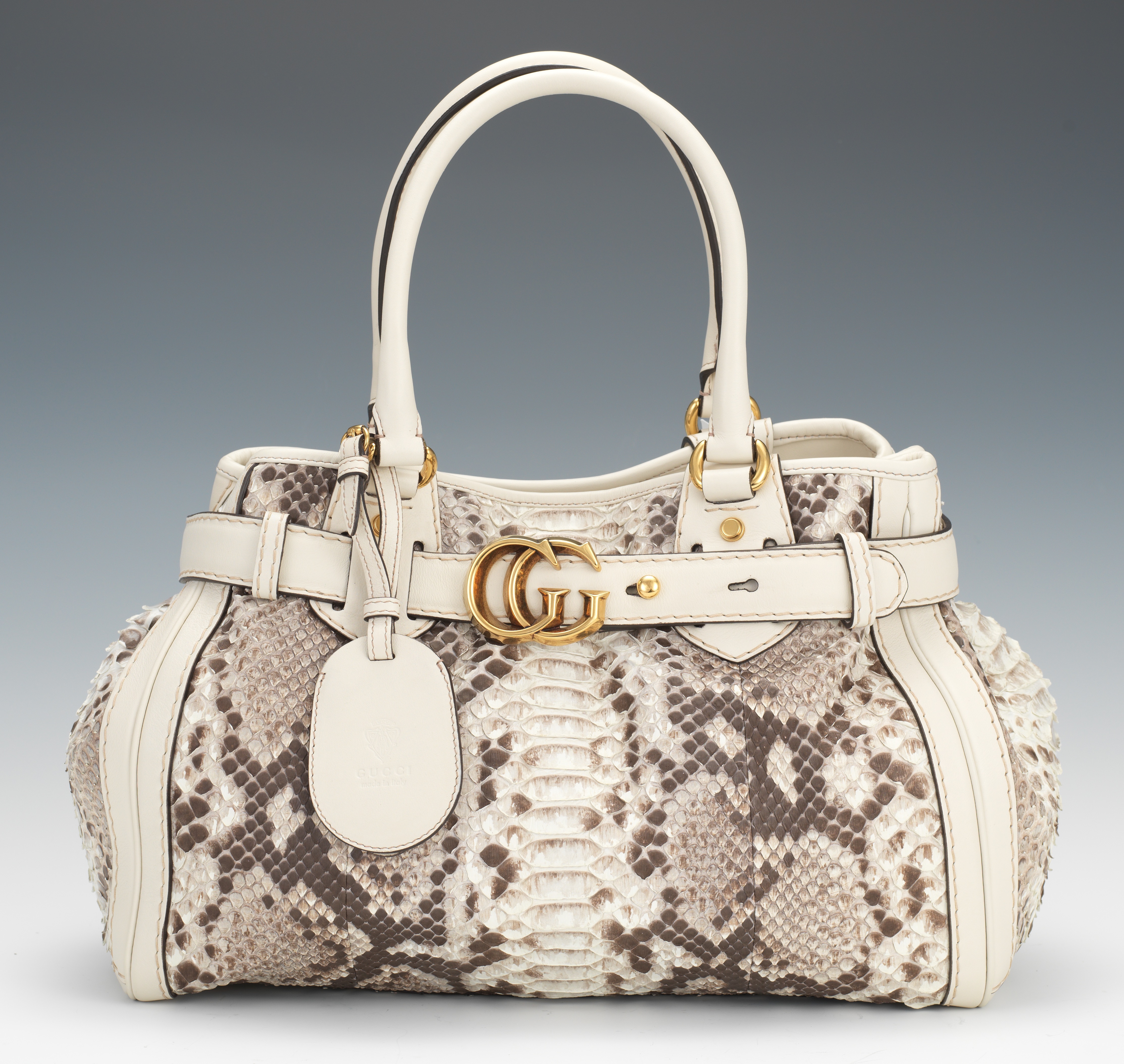 gucci python running tote