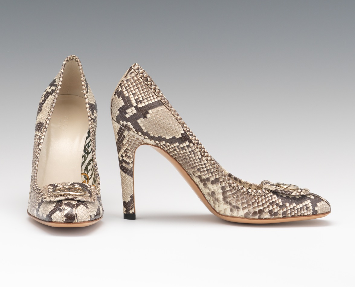 gucci python pumps