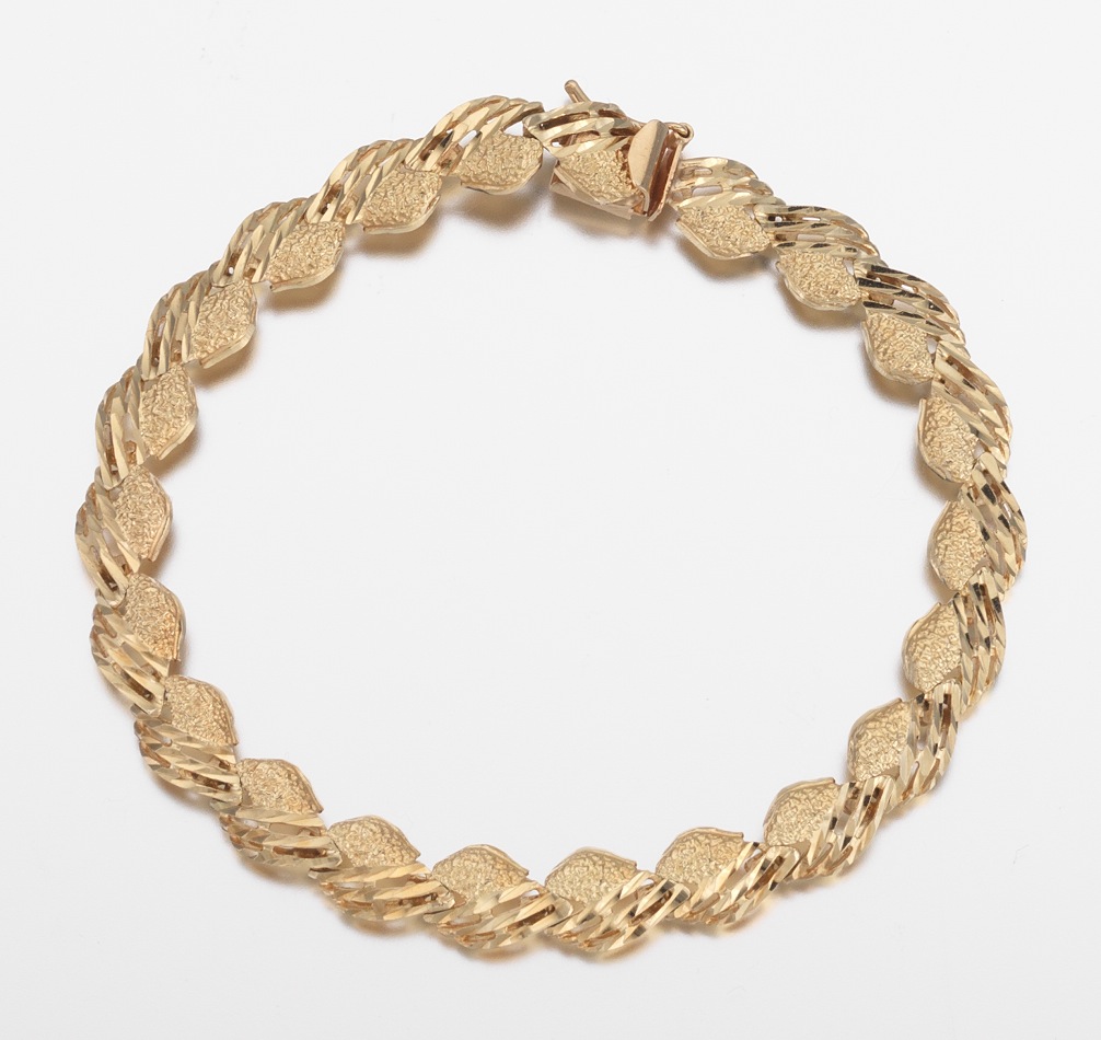 A Ladies' 14k Gold Bracelet , 02.15.13, Sold: $379.5