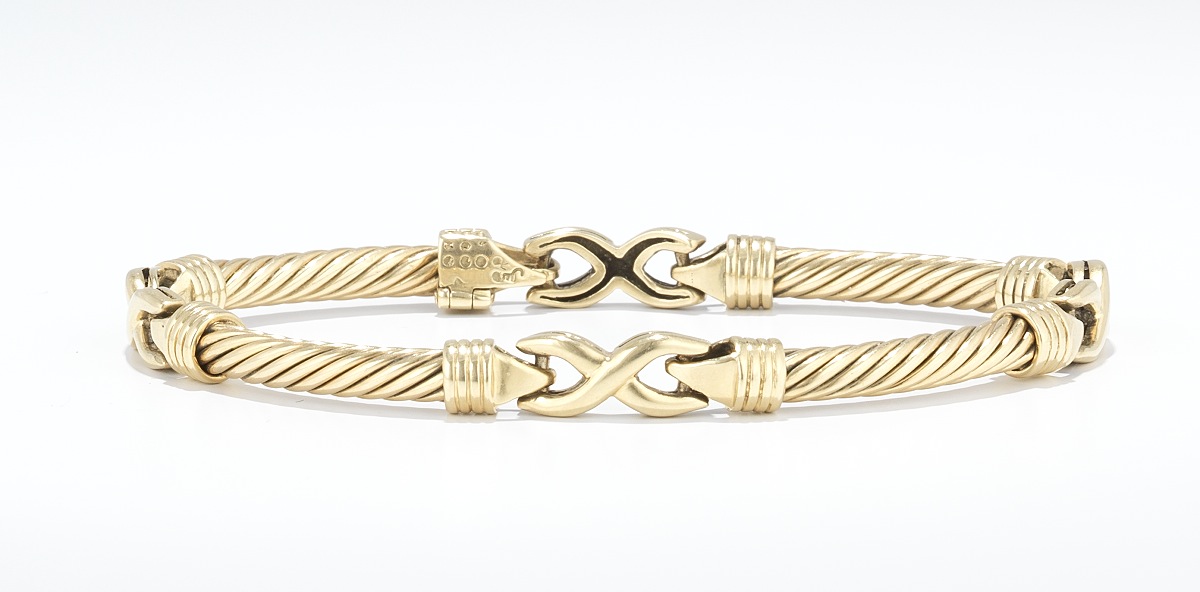 A Ladies' 14k Gold Bracelet , 02.15.13, Sold: $718.75