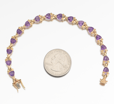 women amethyst bracelet