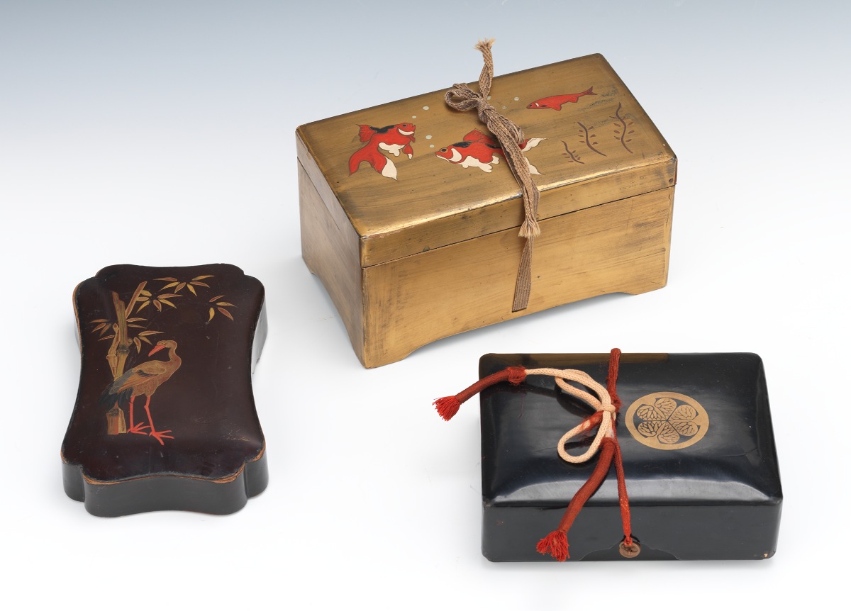 Three Decorative Japanese Lacquer Boxes, 03.21.13, Sold 103.5