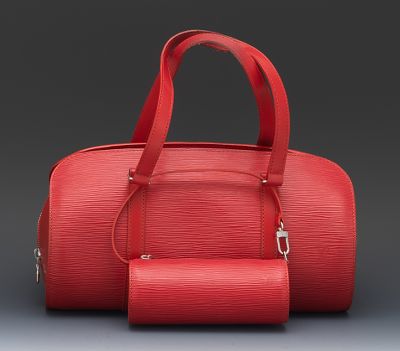 Louis Vuitton Red EPI Soufflot Pouch