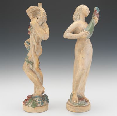 art deco plaster figures