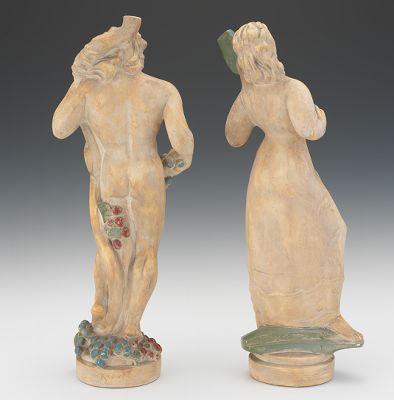 art deco plaster figures