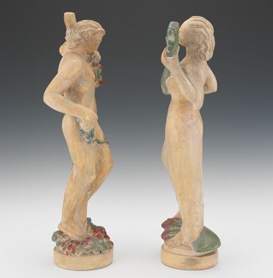 art deco plaster figures