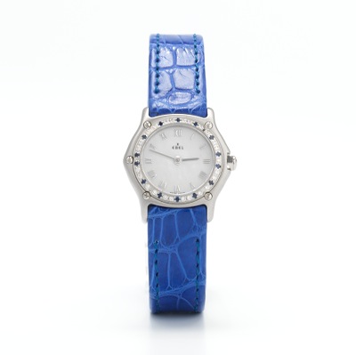 Ladies39; Ebel Diamond and Sapphire Wrist Watch , 05.24.13, Sold: $690