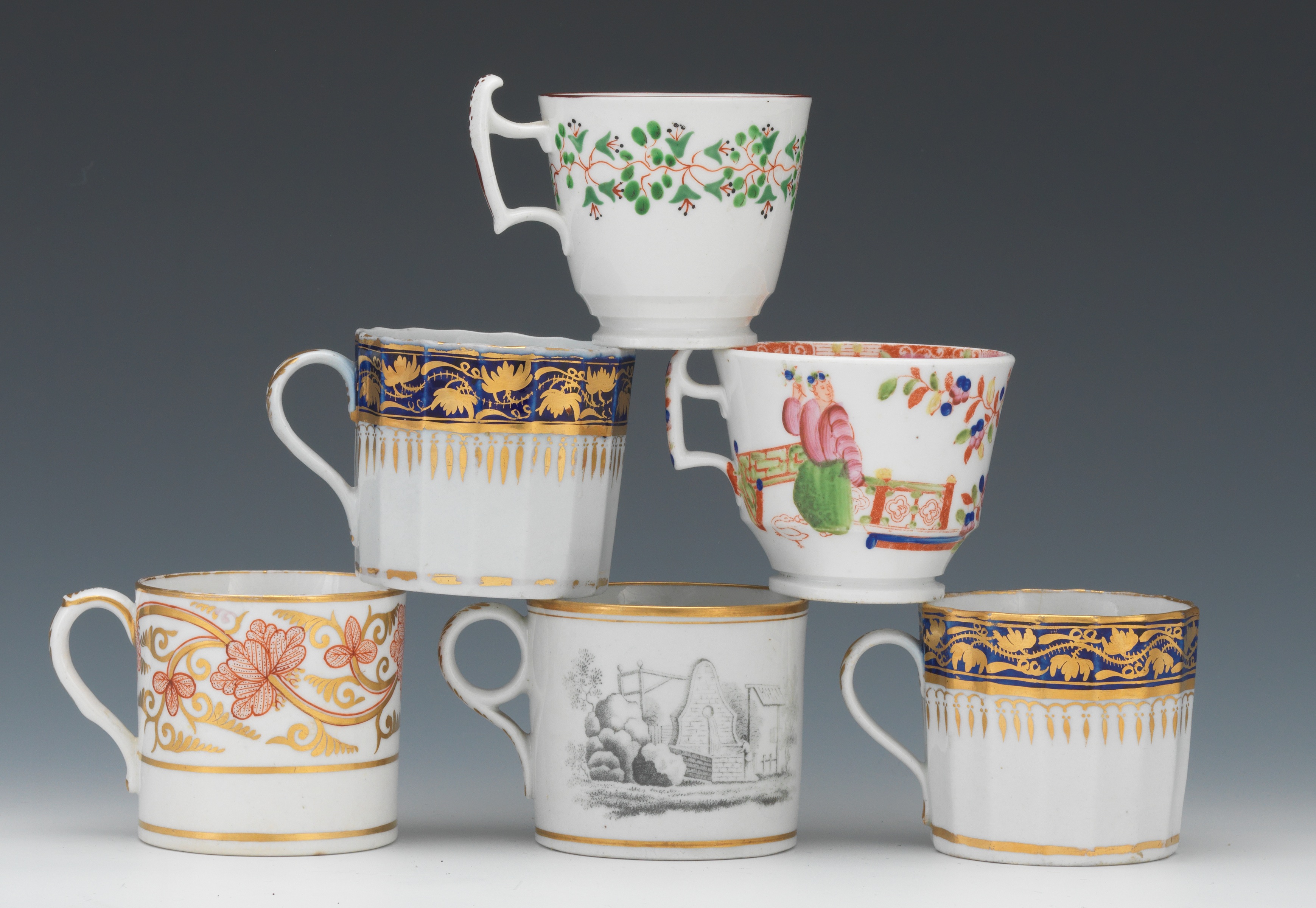 High resolution image for A Group of Antique British Porcelain Cups