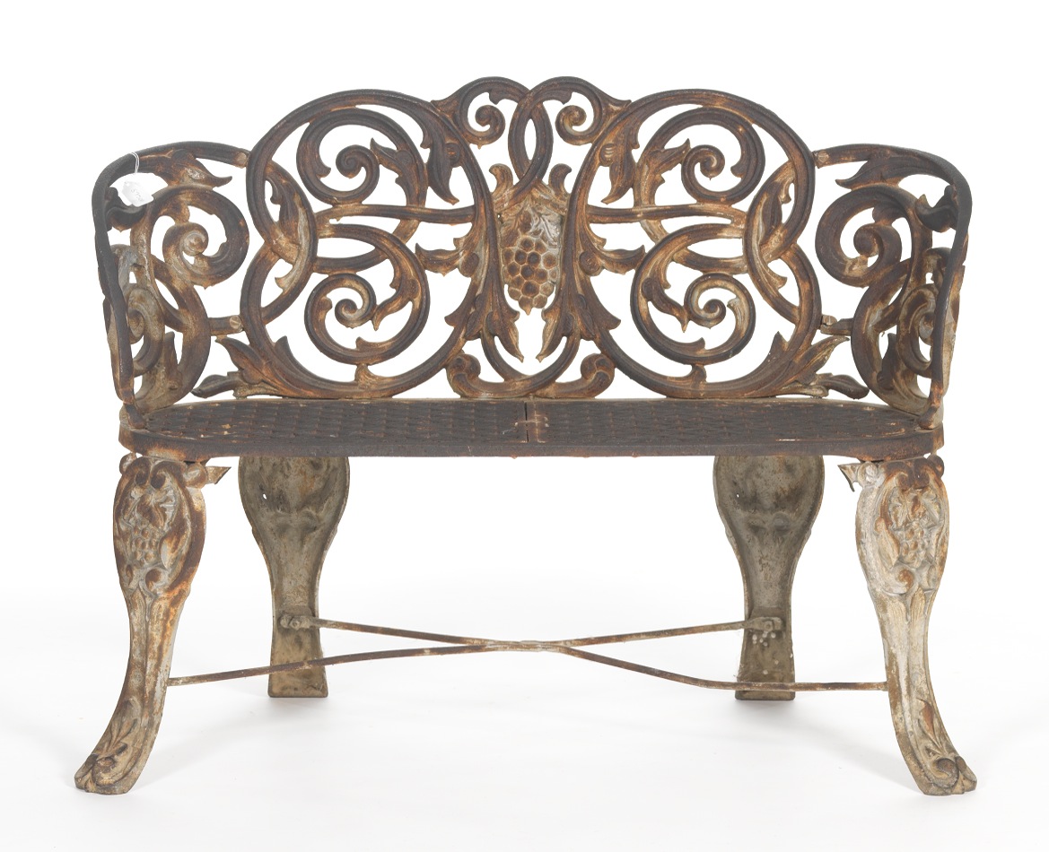 A Cast Iron Garden Settee, 09.21.13, Sold 379.5