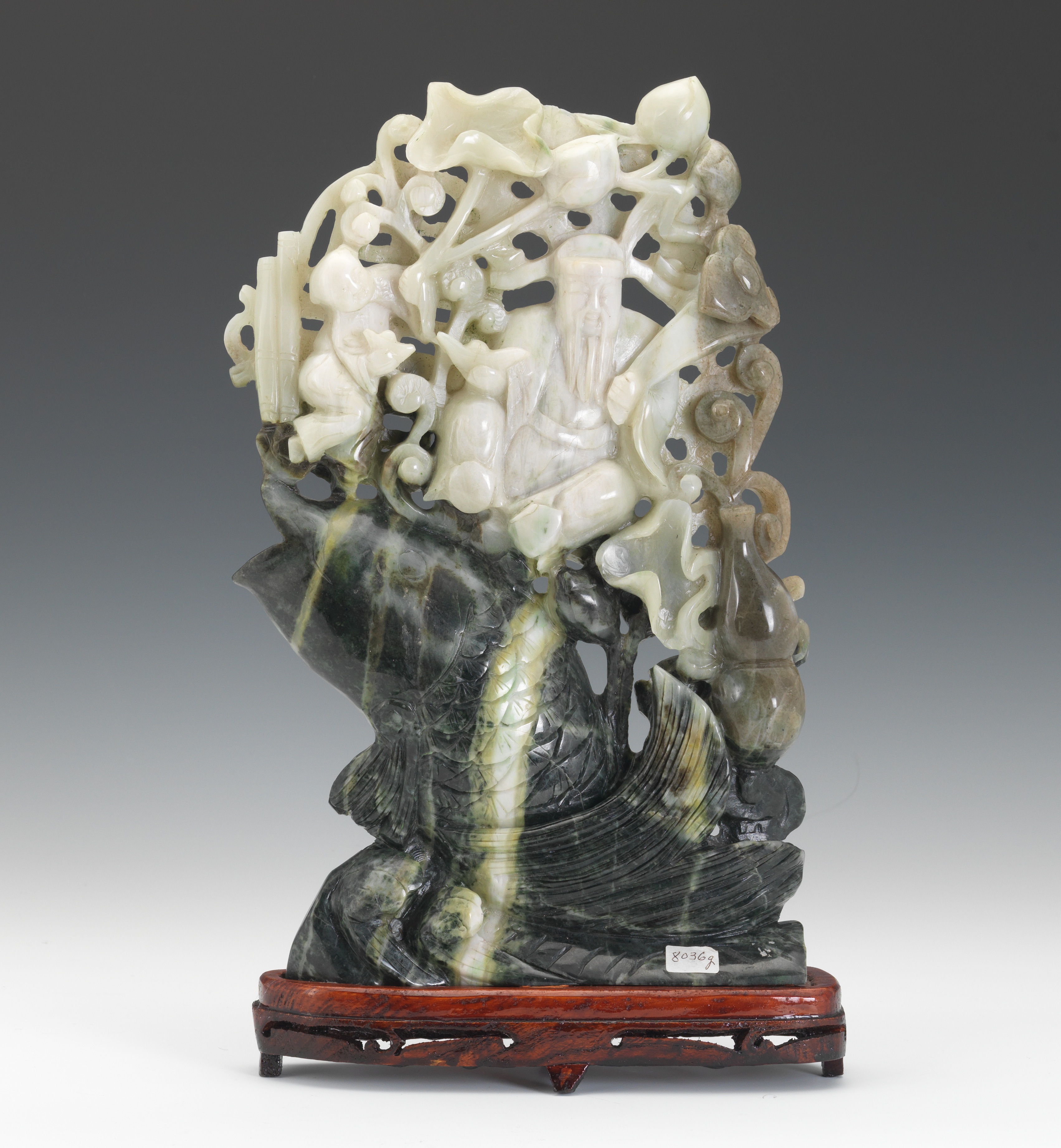 High resolution image for A Large Carved Jade Sculpture