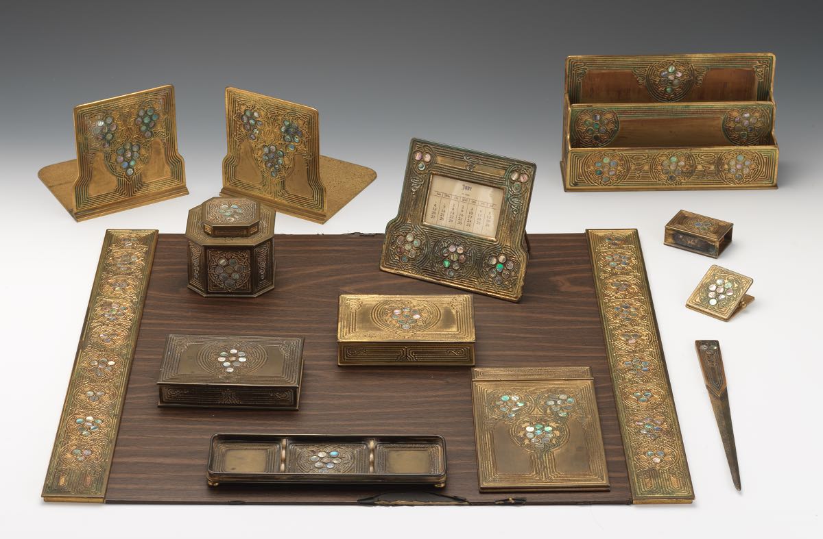 A Twelve Piece Studios Desk Set Ca 1900 12 13 14 A Twelve Piece Studios Desk Set Ca 1900
