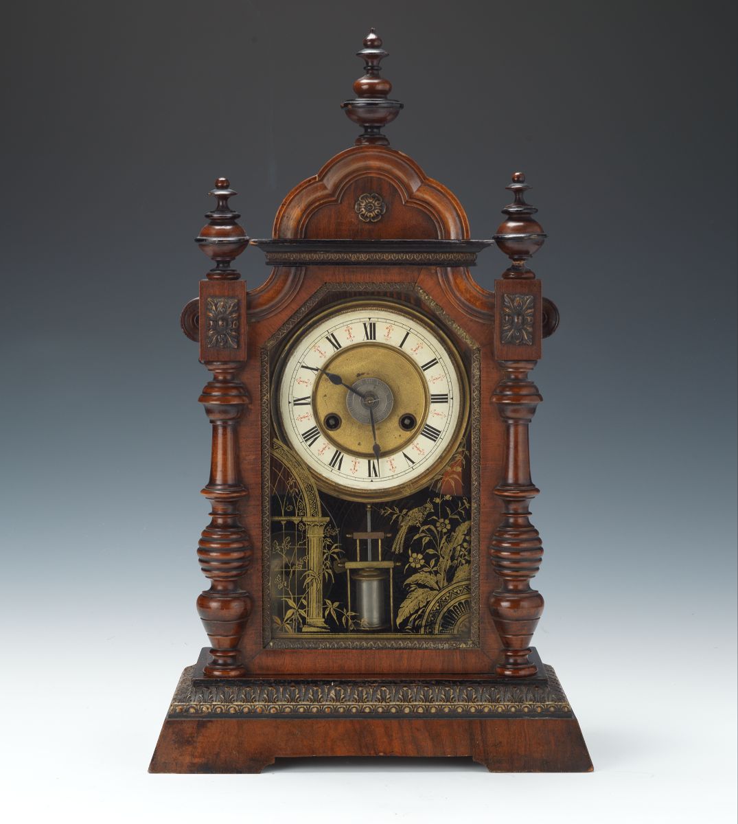 19th Century J Unghans German Shelf Clock, 06.19.14, Sold 218.5