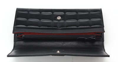 chanel black patent leather wallet