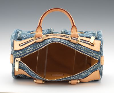 Sold at Auction: Blue Denim Louis Vuitton 'Neo Speedy' Bag