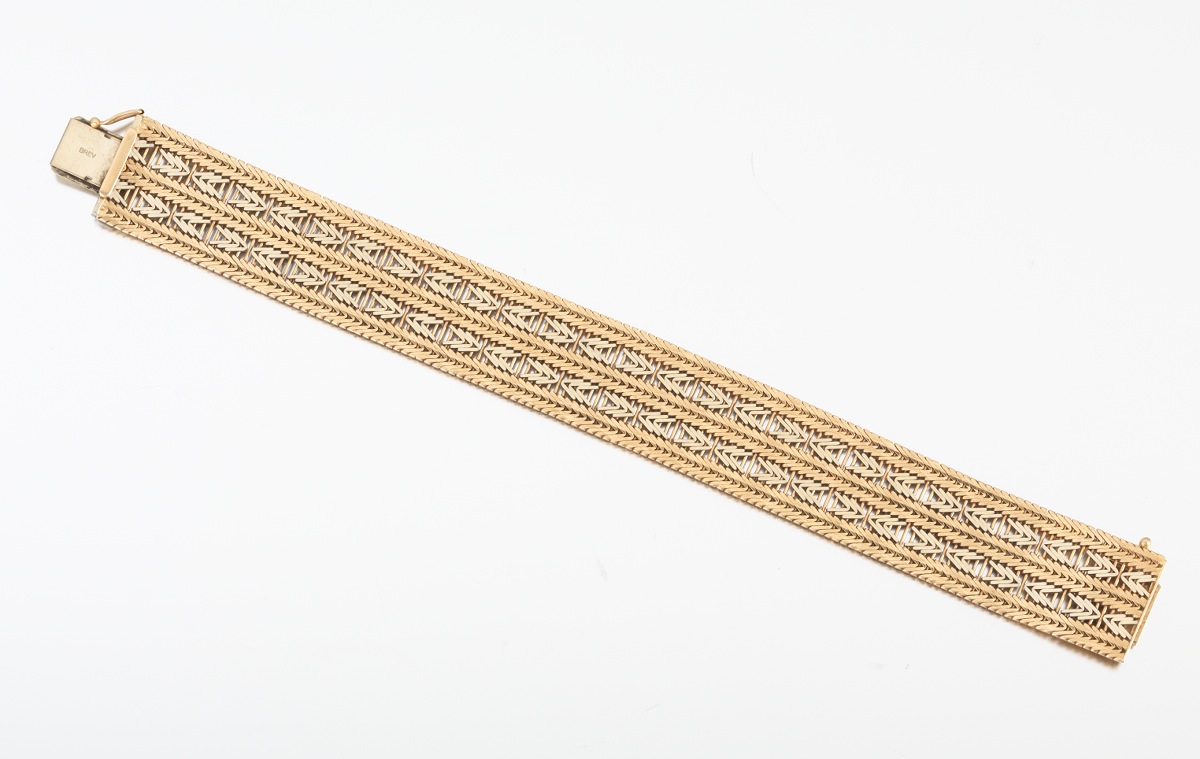 18k Italian Gold Bracelet By Unoaerre 05 23 14 Sold 1610 18k Italian Gold Bracelet By Unoaerre