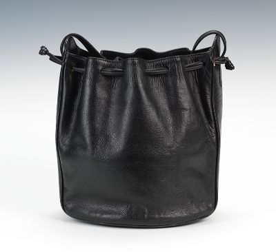 Fendi Vintage Black Leather Bucket Bag With Drawstring , 11.01.14, Sold ...