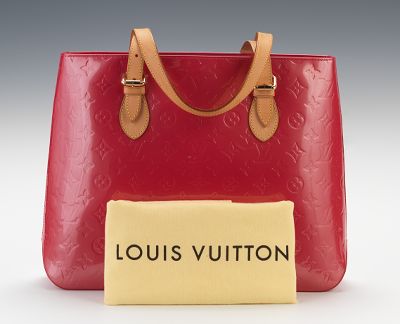 Louis Vuitton Monogram Vernis Framboise Brentwood Tote Bag