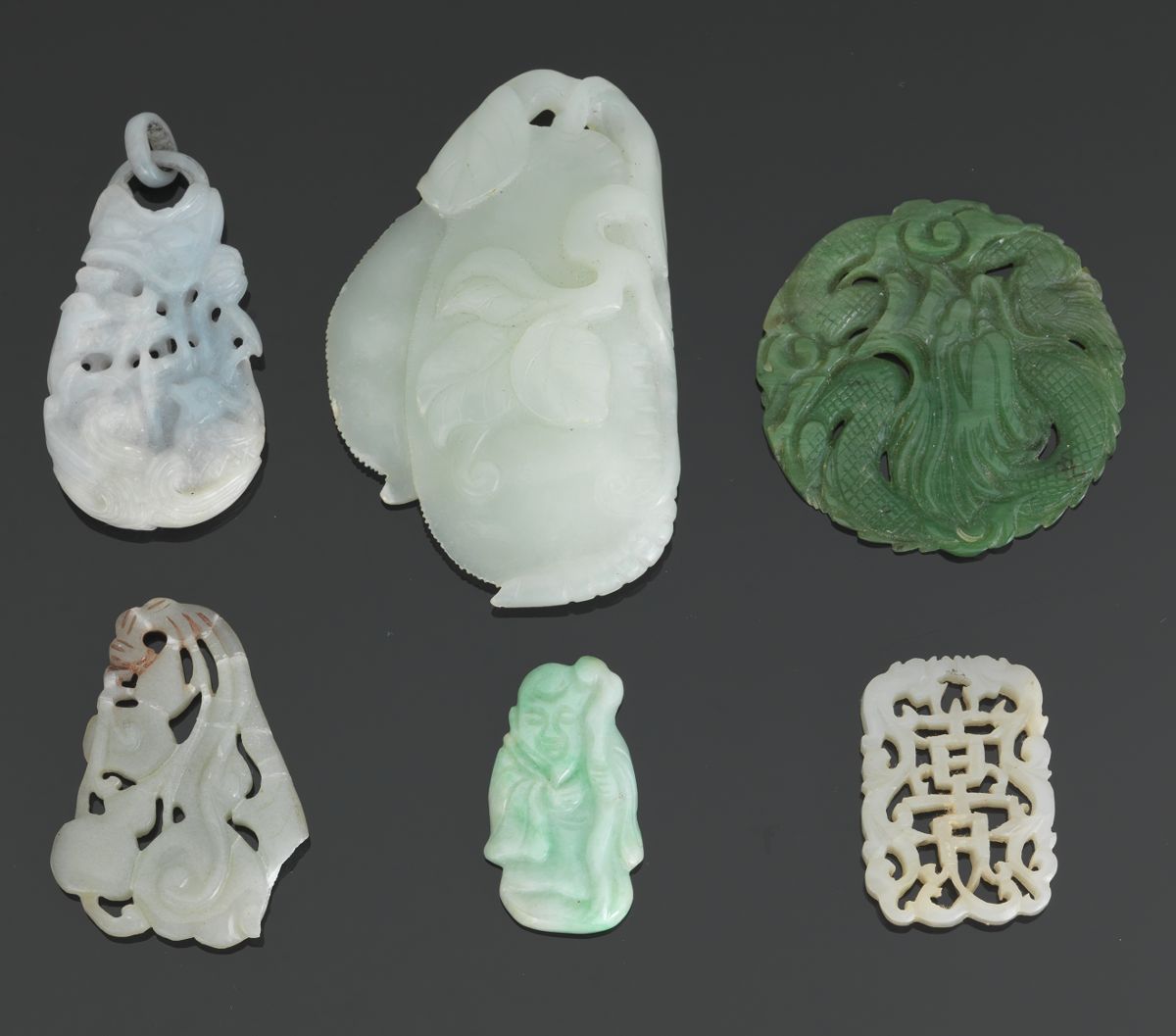A Presentation Set of Carved Jade Ornaments, Tiffany & Co., 09.06.14