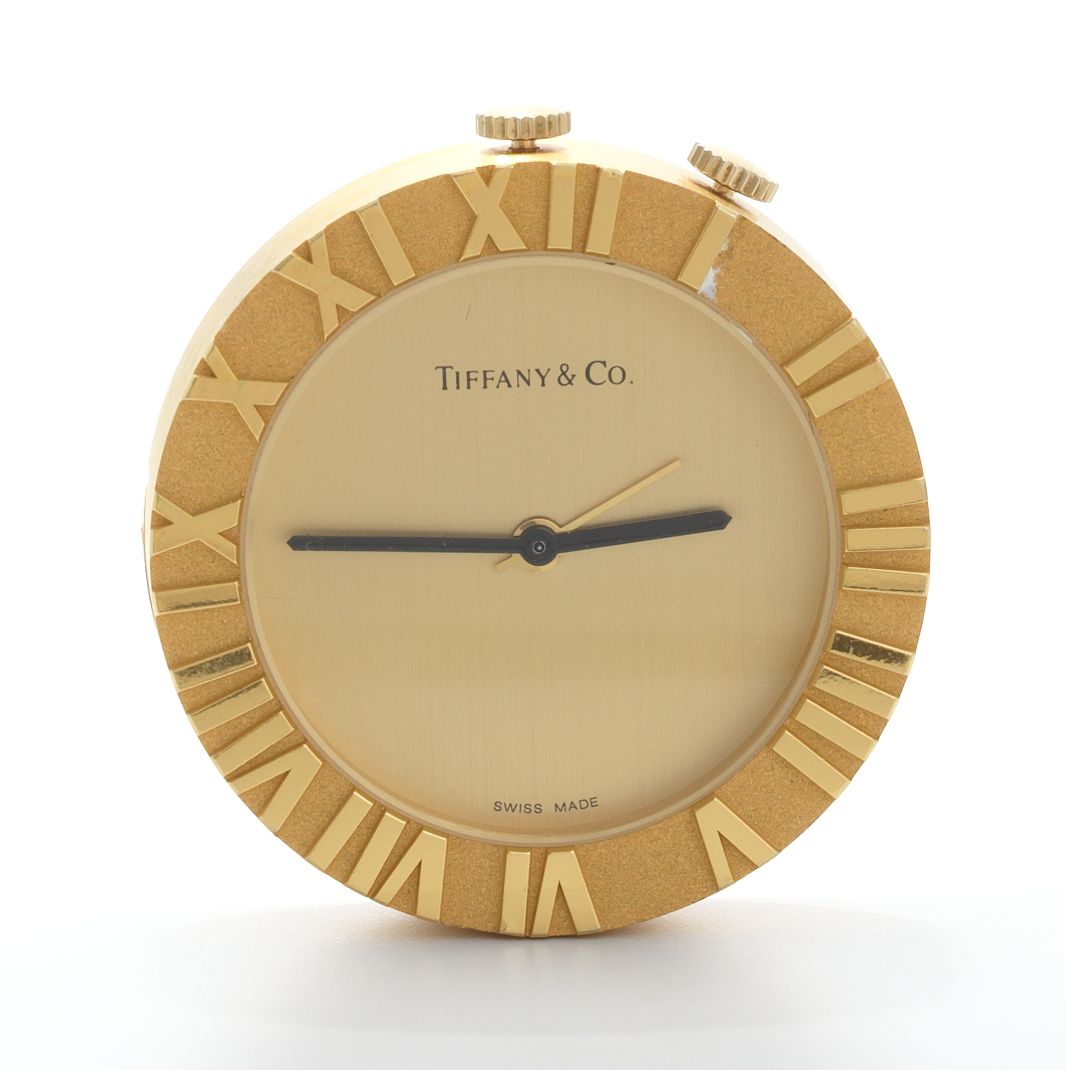 A Tiffany & Co Travel Clock , 09.05.14, Sold 230