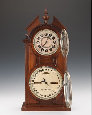 No. 8 Ithaca Calendar Clock | Sold for $413.00 | Aspire Auctions