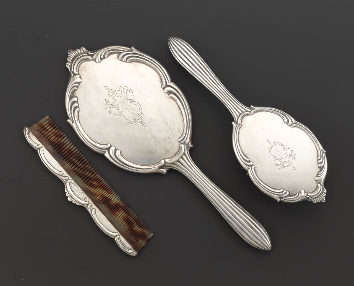 International Sterling Silver Vanity Set 02 19 15 Sold 143 75 International Sterling Silver Vanity Set