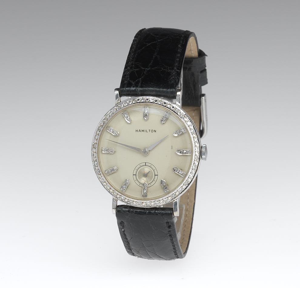 hamilton men's diamond watch