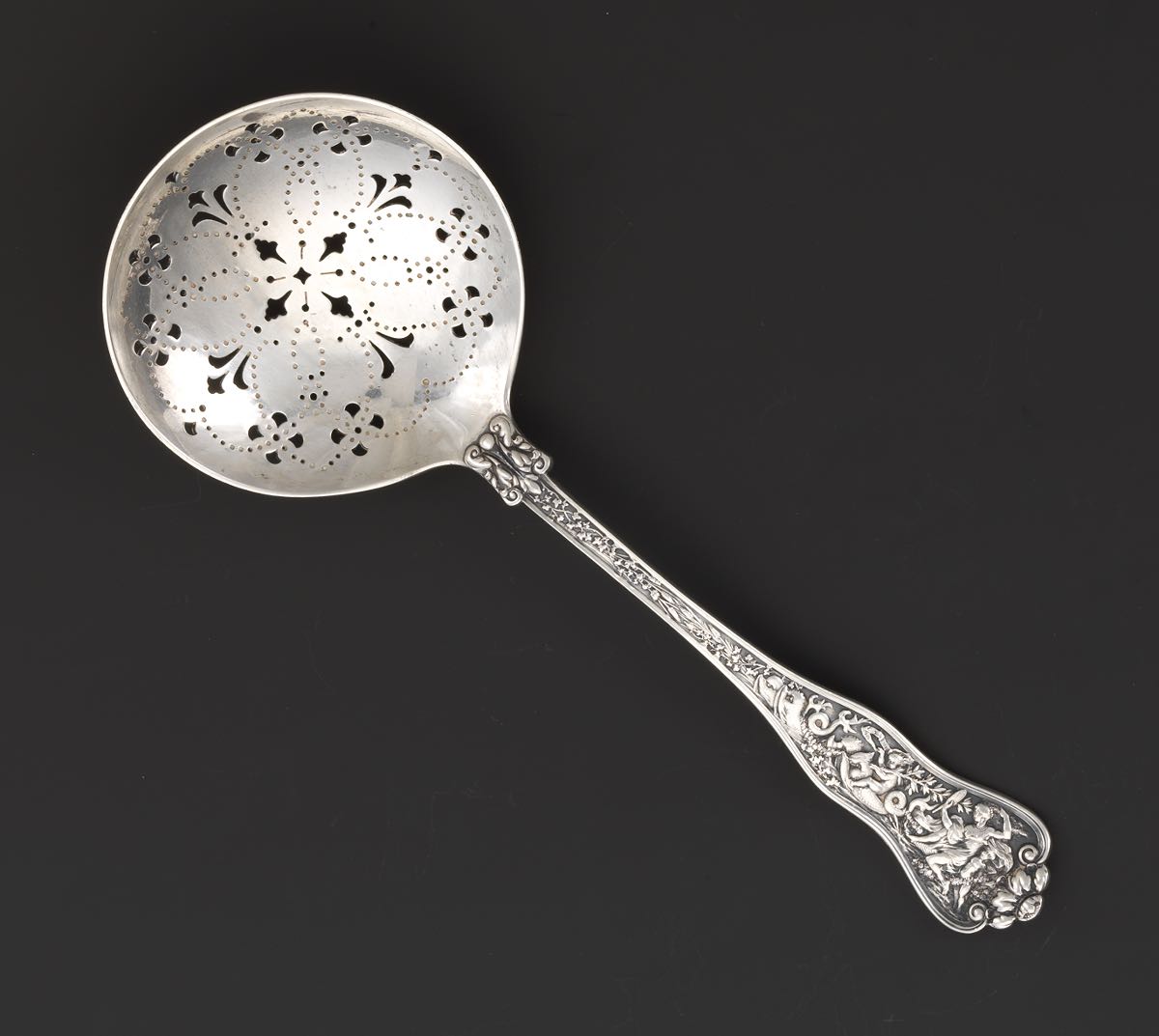 Tiffany & Co. "Olympian" Pattern Antique Sterling Silver Pierced Spoon, 02.19.15, Sold 483