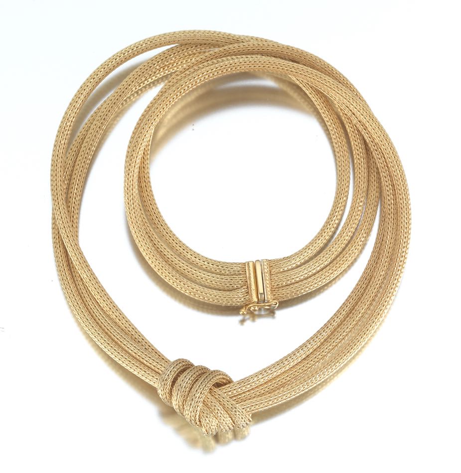Ladies' Gold Mesh Necklace , 02.20.15, Sold 920