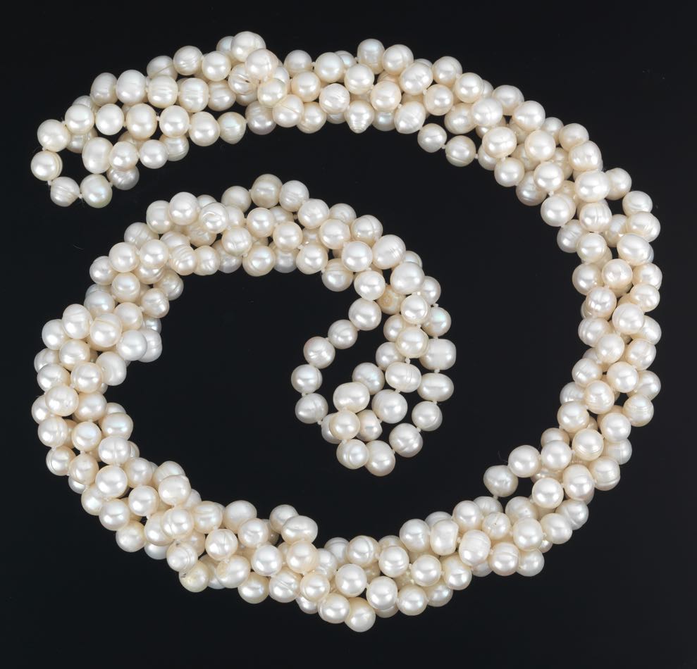 100 Inch Long Strand of Freshwater Cultured Pearls , 02.20.15, Sold