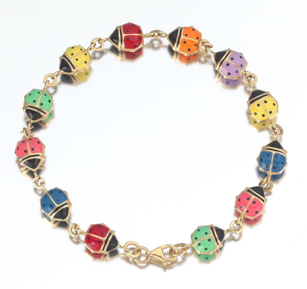 Ladies' Ladybug Enamel Bracelet , 02.20.15, Sold 299