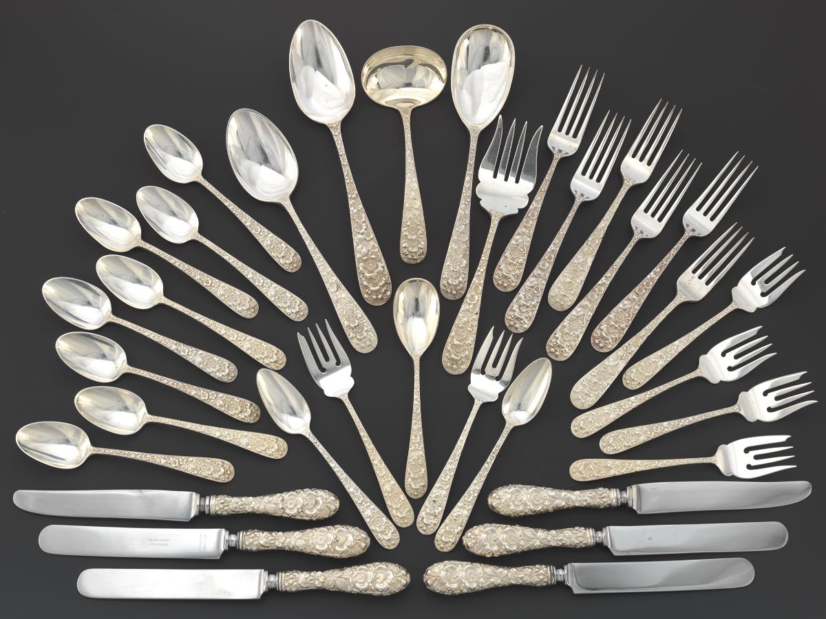 Forget Me Not by Stieff Sterling Silver Butter Spreader Flat Handle 6/"