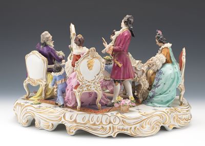 Volkstedt Dresden Porcelain Instrumental Musical Group Figurine