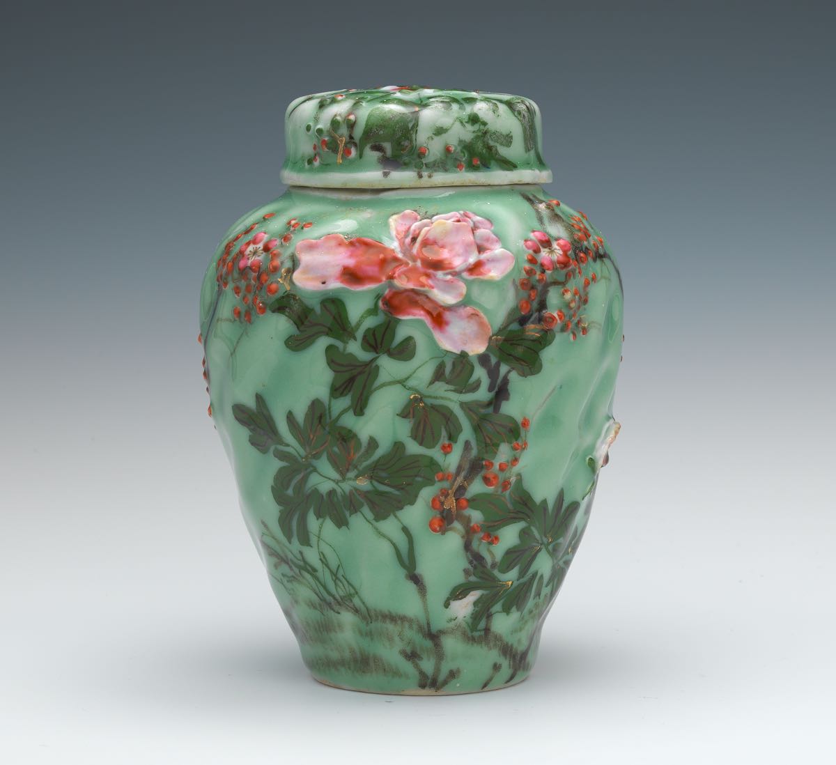 Japanese Porcelain Tea Jar, ca. Taisho Period, 04.16.15, Sold 69