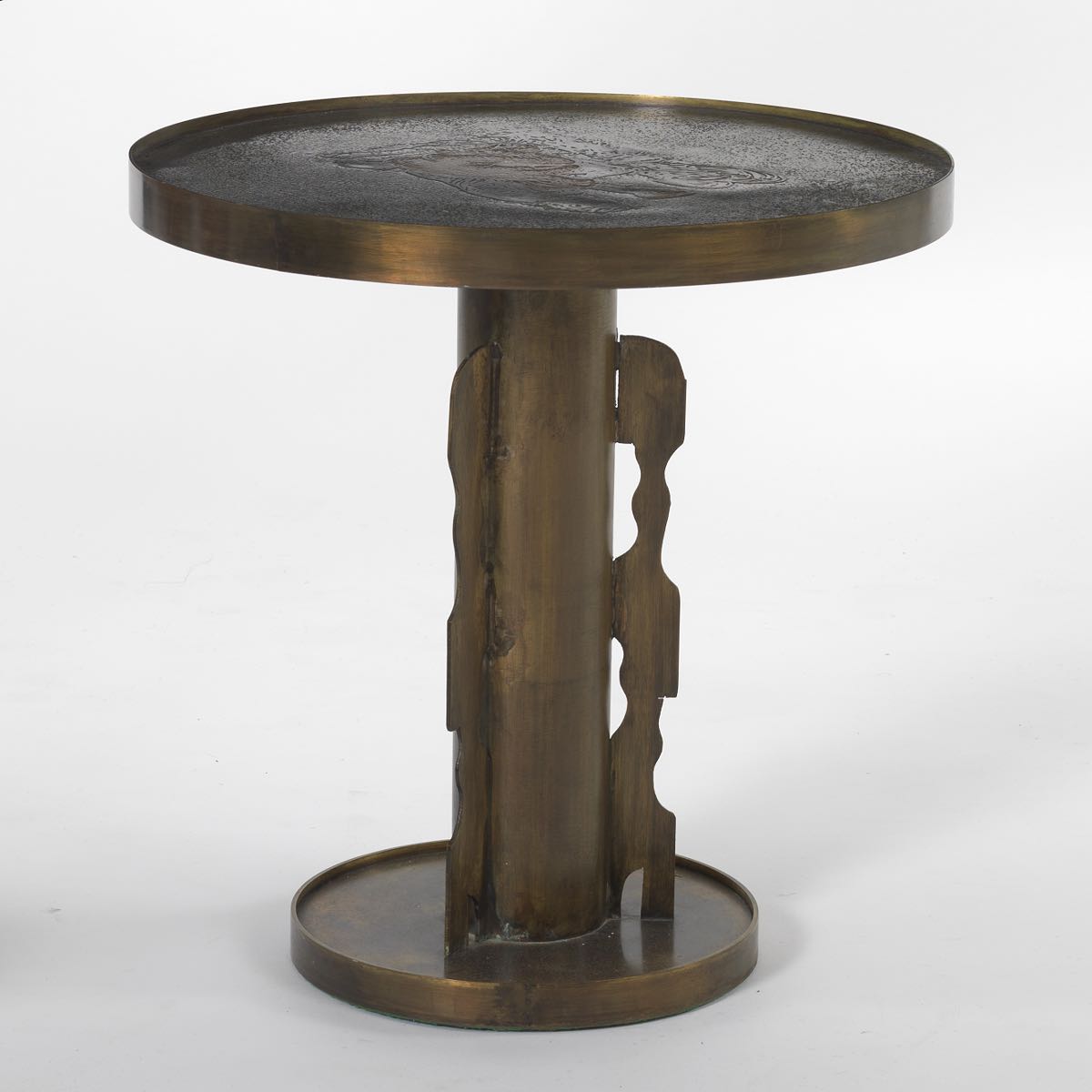Philip And Kelvin Laverne Mixed Metals Occasional Round Table After Pablo Picassos The Suite Vollard